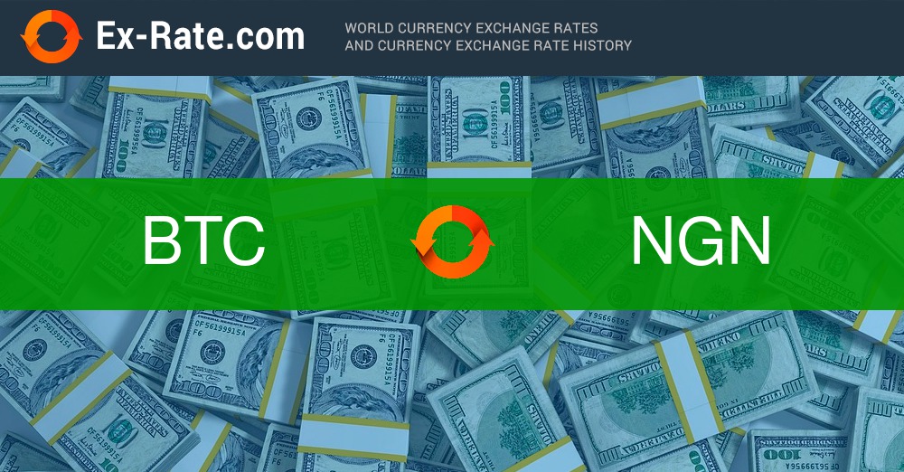 Bitcoin to Nigeria Naira, BTC to NGN Currency Converter