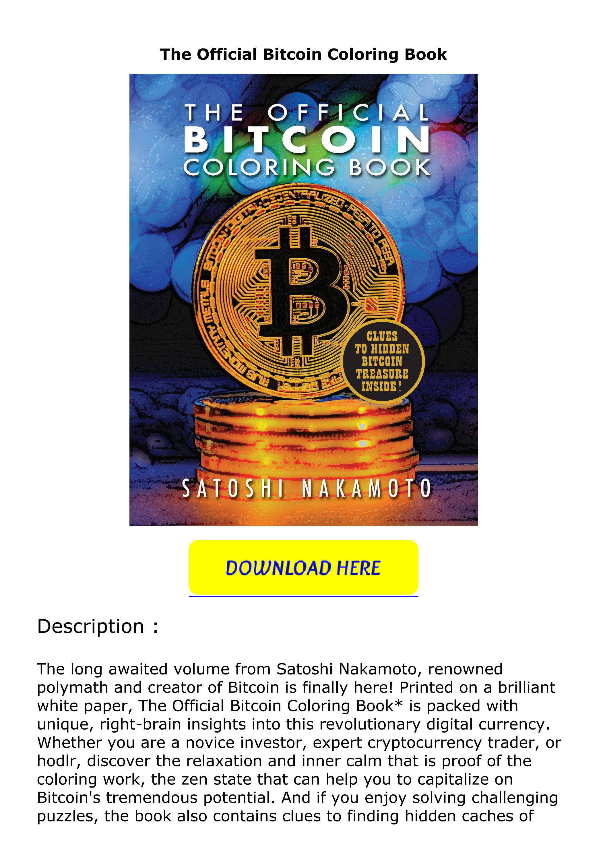 Bitcoin Coloring Book – Bruce Herwig – Redlands Photographer