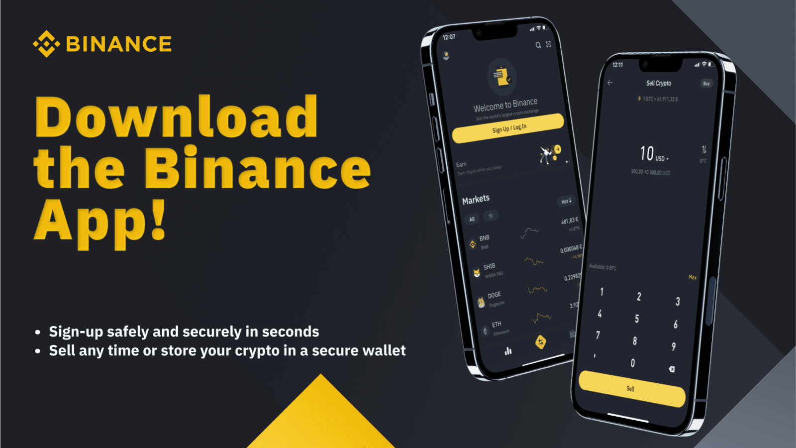 Binance - Crypto Free Download for iPhone © Changpeng Zhao