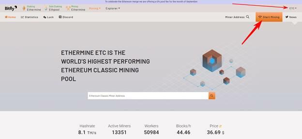 ETC Ethermine - Ethereum Classic (ETC) mining pool