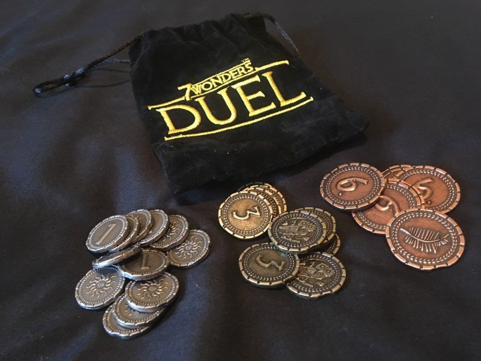 7 Wonders: Duel - metal coins at Mepel