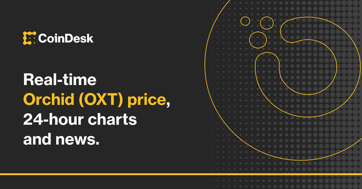 Orchid Price Today - OXT Coin Price Chart & Crypto Market Cap