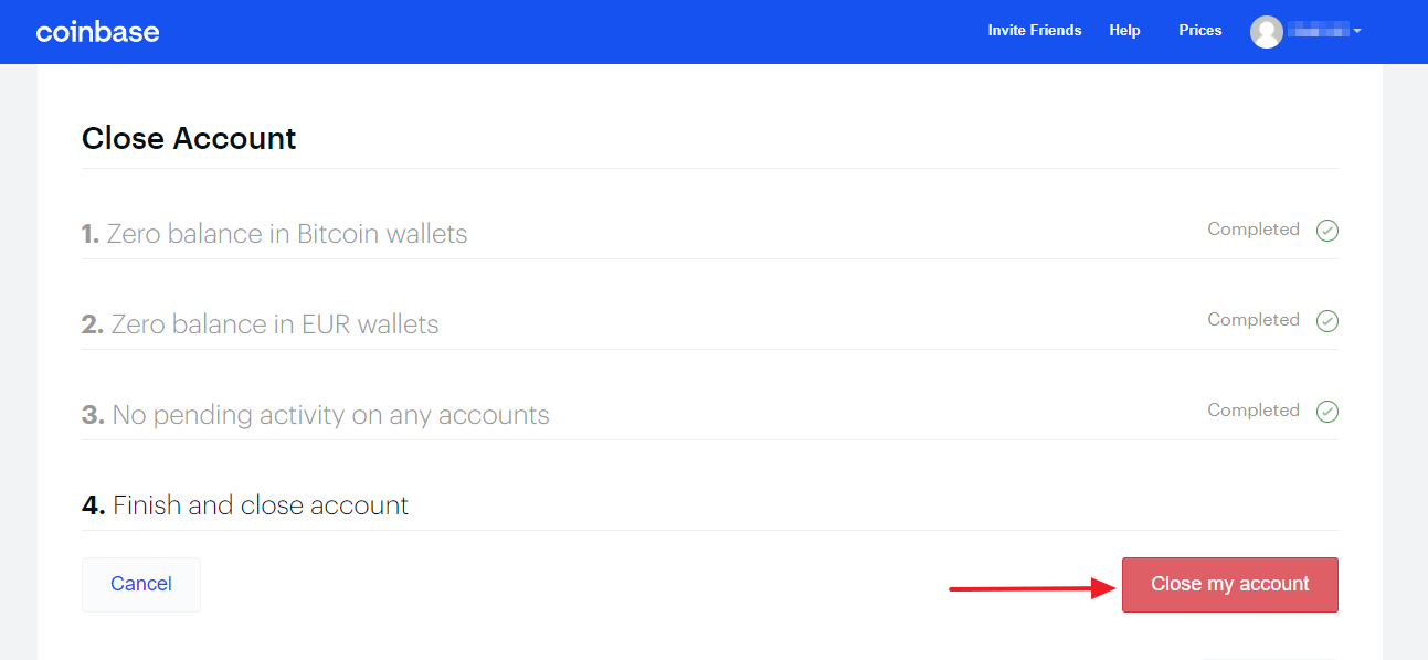 How to Close a Coinbase Account? - Coindoo