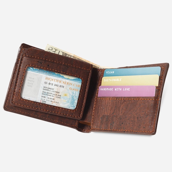 RFID Bifold Wallet with Secure ID Flap