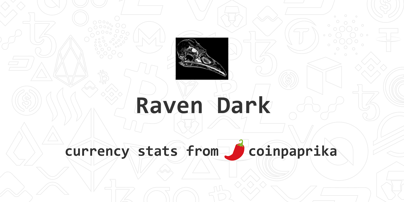 Raven Dark Exchanges - Buy, Sell & Trade XRD | CoinCodex