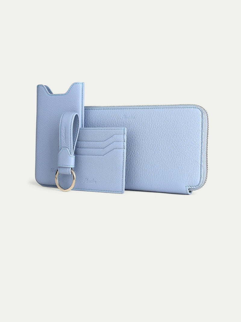 Buy Women Blue Wallet Online | SKU: Metro Shoes