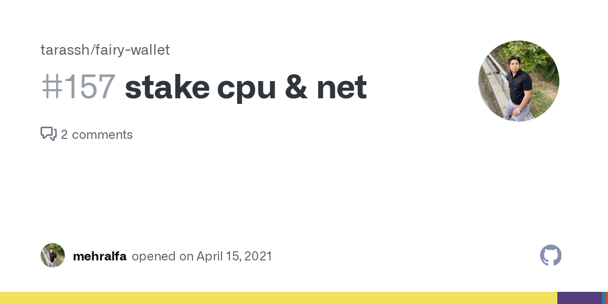 stake cpu & net · Issue # · tarassh/fairy-wallet · GitHub
