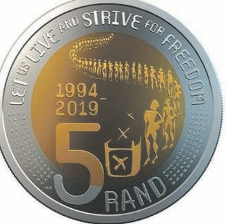 Five Rand OR Tambo Centenary, Coin from South Africa - Online Coin Club