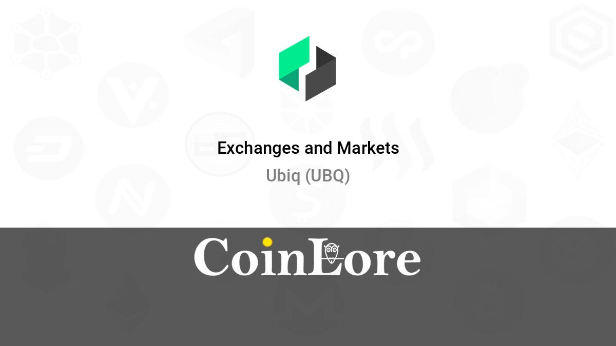 Ubiq price today, UBQ to USD live price, marketcap and chart | CoinMarketCap