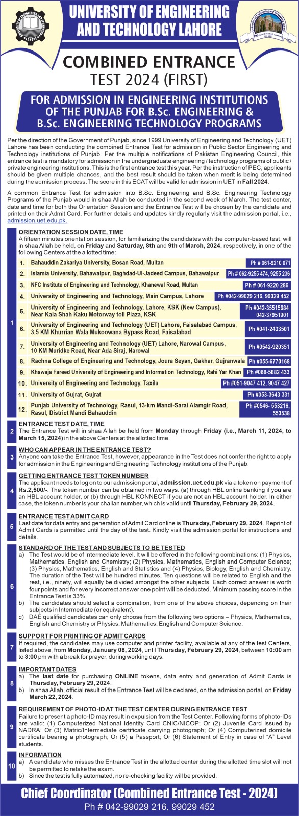 University of Engineering and Technology Taxila