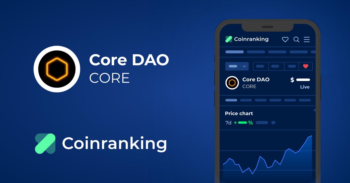 coreDAO price now, Live COREDAO price, marketcap, chart, and info | CoinCarp