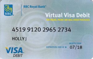 RBC issues virtual Visa debit card