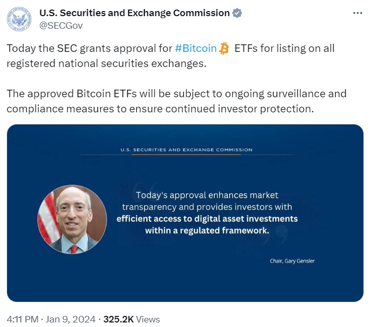 SEC: X Account Compromised to Falsely Approve Bitcoin ETFs | TIME