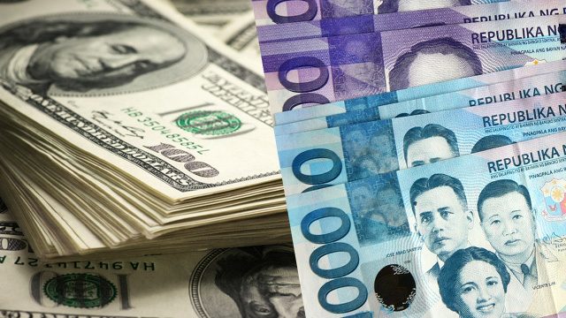 Philippine Peso to US Dollar Spot Exchange Rates for 