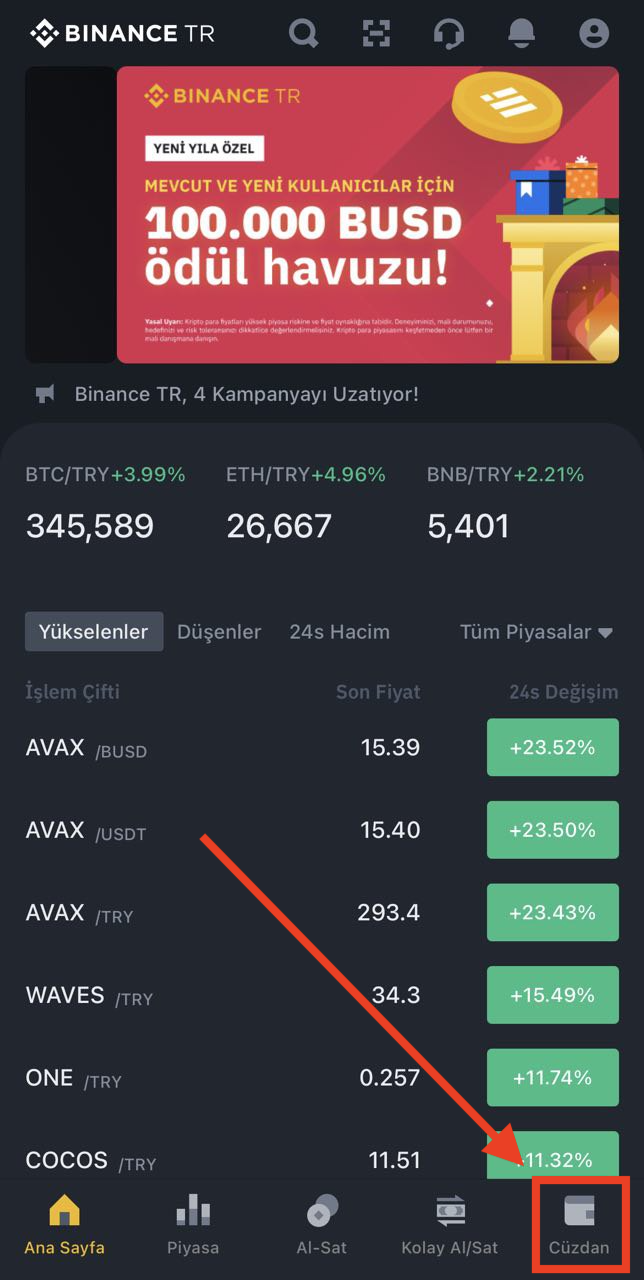 Binance Tr Referans Kodu A75PS2G1 | DKT Comega