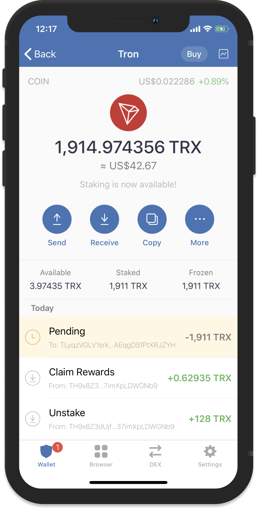 Tron (TRX) Wallet Online & App | Guarda Wallet