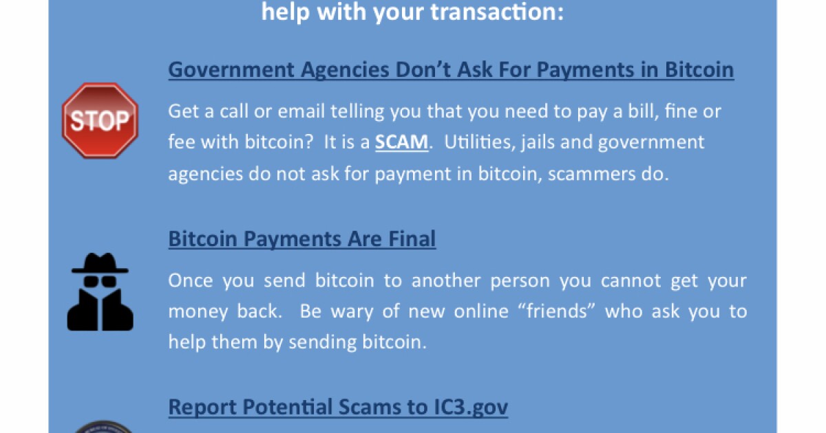 Avoiding Crypto Kiosk & Bitcoin ATM Scams