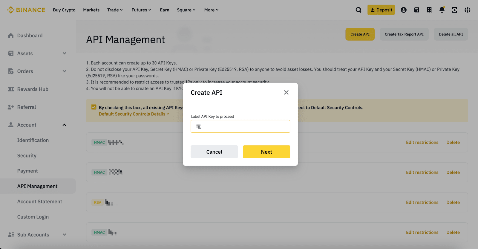 Determine API key permissions - Spot/Margin API - Binance Developer Community