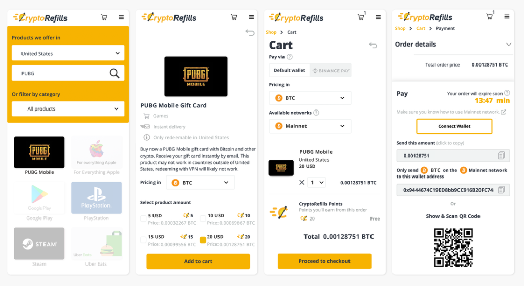 Buy Pubg Mobile gift cards with Bitcoin and Crypto - Cryptorefills