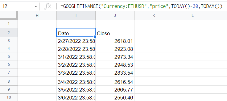 Add Real-Time Crypto Prices to Google Sheets ( Update)