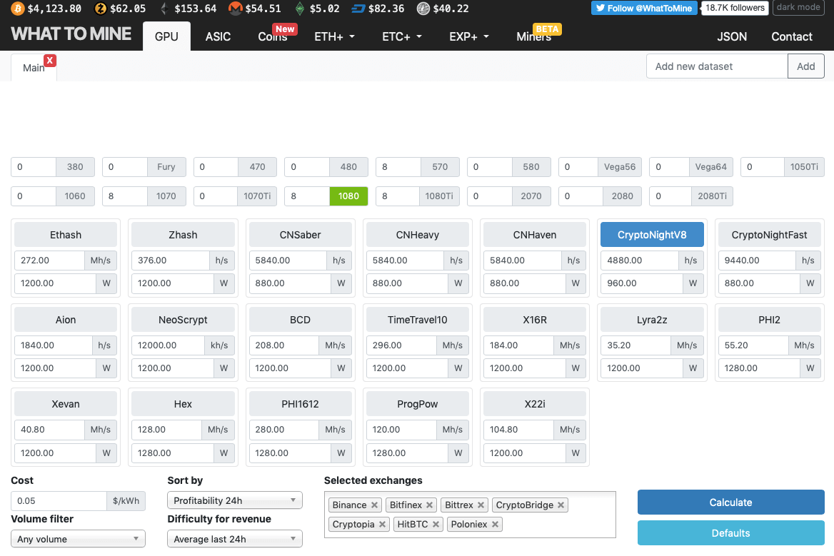 GPU calculator for crypto mining - cryptolog.fun