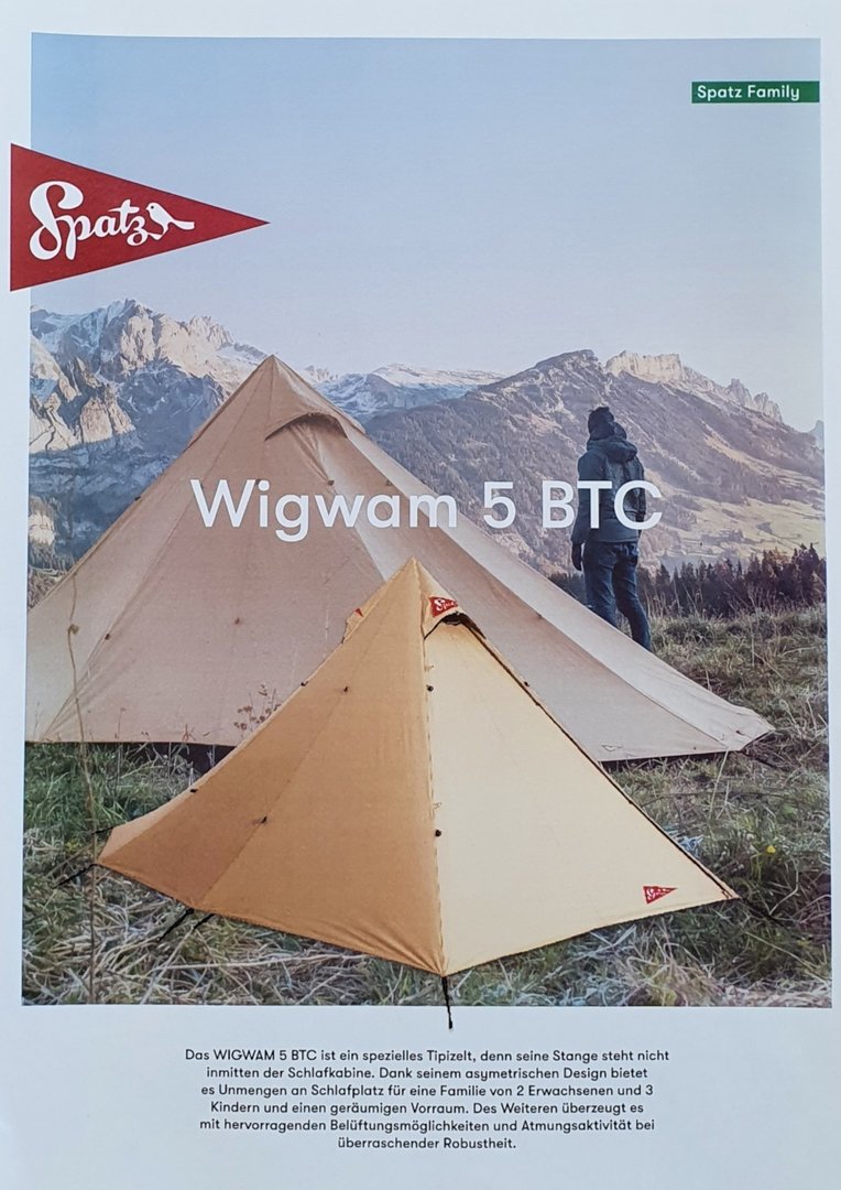 Buy Spatz Wigwam 4 BTC Cotton- Tent online at Sport Conrad