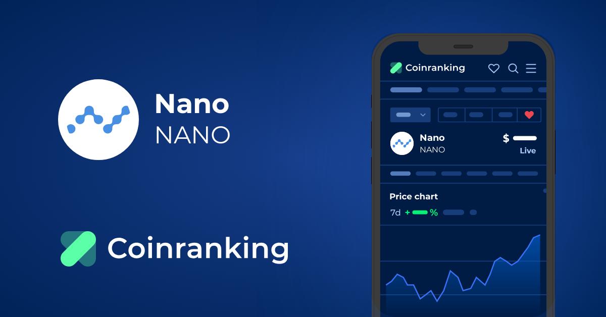 Nano price today, XNO to USD live price, marketcap and chart | CoinMarketCap