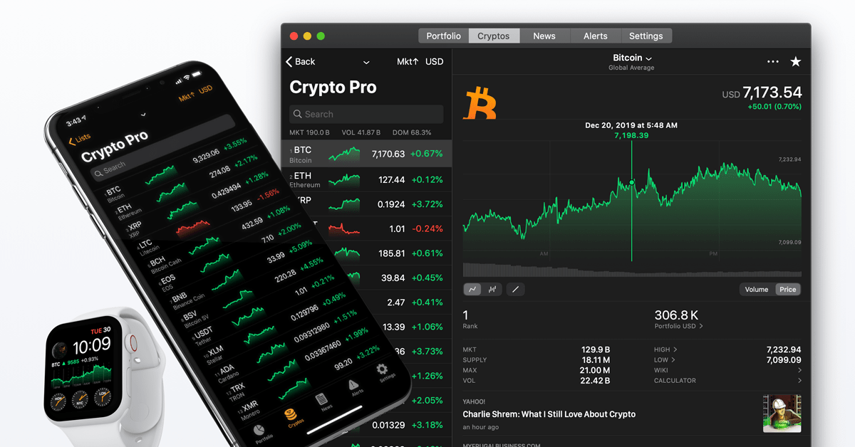 Cryptocurrency Portfolio Tracker App - Crypto Pro