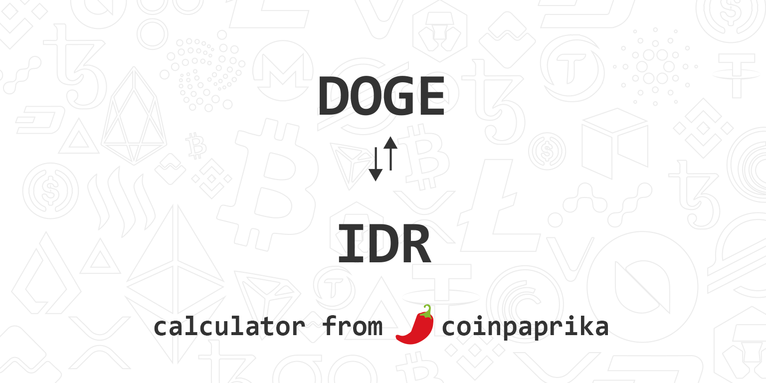 Convert DOGE to IDR - Dogecoin to Indonesian Rupiah Converter | CoinCodex