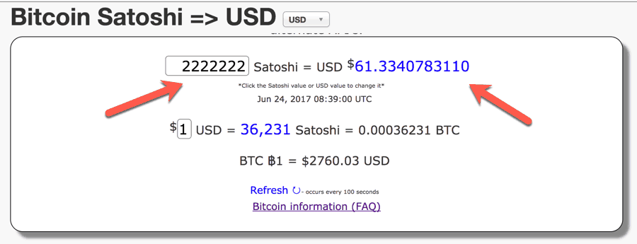 Convert 1 SATS to USD - Satoshi price in USD | CoinCodex