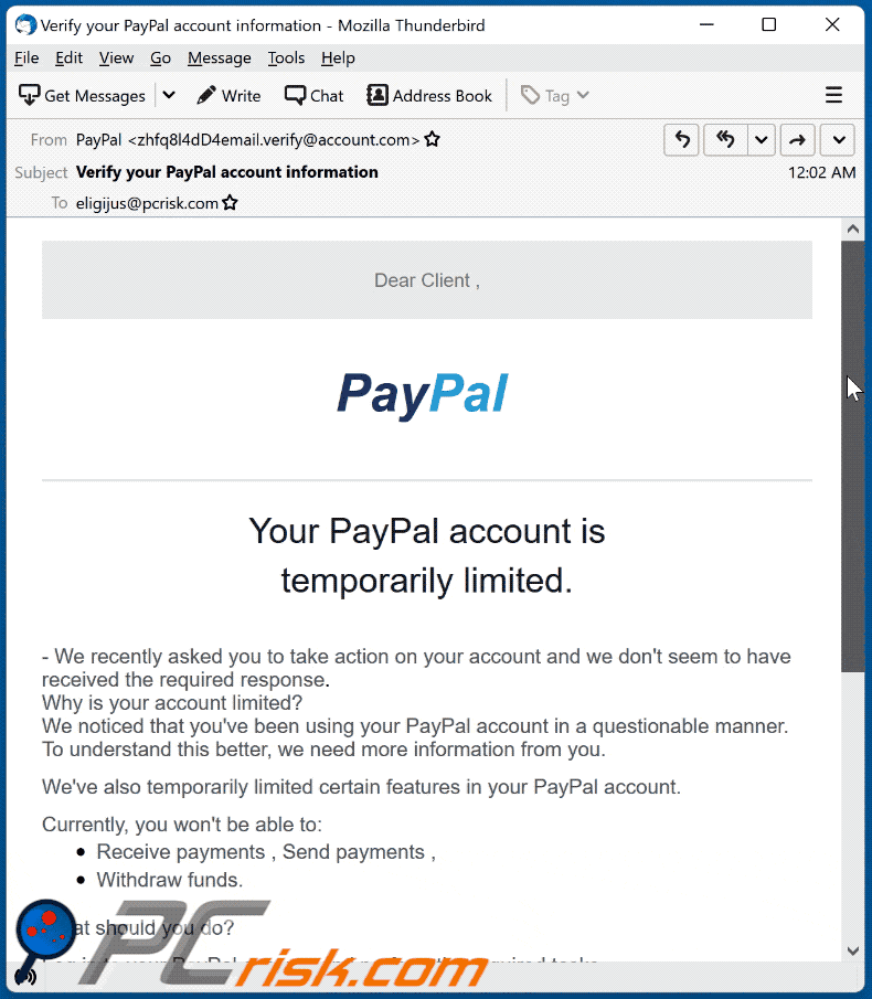 How do I remove a limitation from my account? | PayPal SG