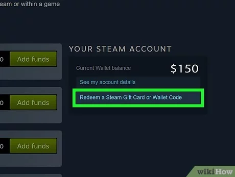 Redeem a Steam Gift Card or Wallet Code