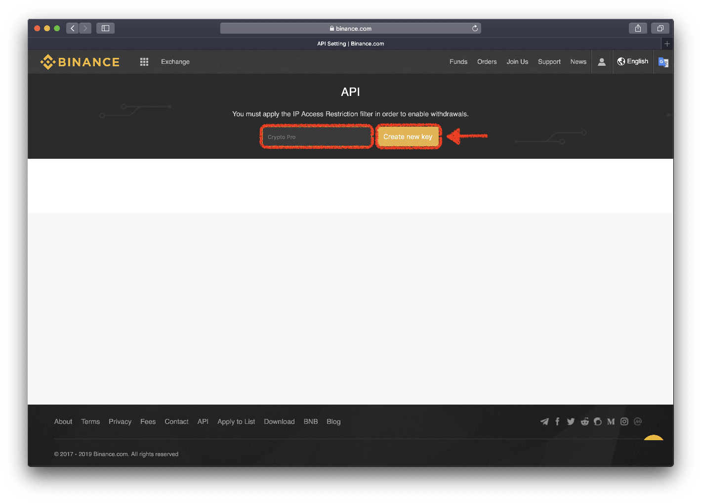 Binance: How to create an API? (Mobile App)