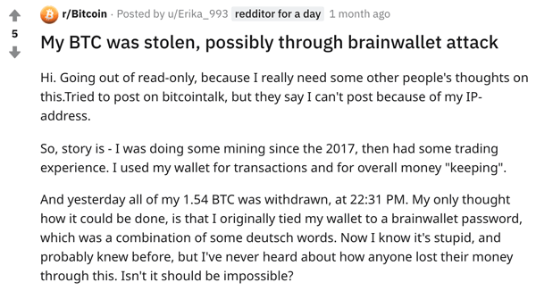 Brainwallet - Bitcoin Wiki