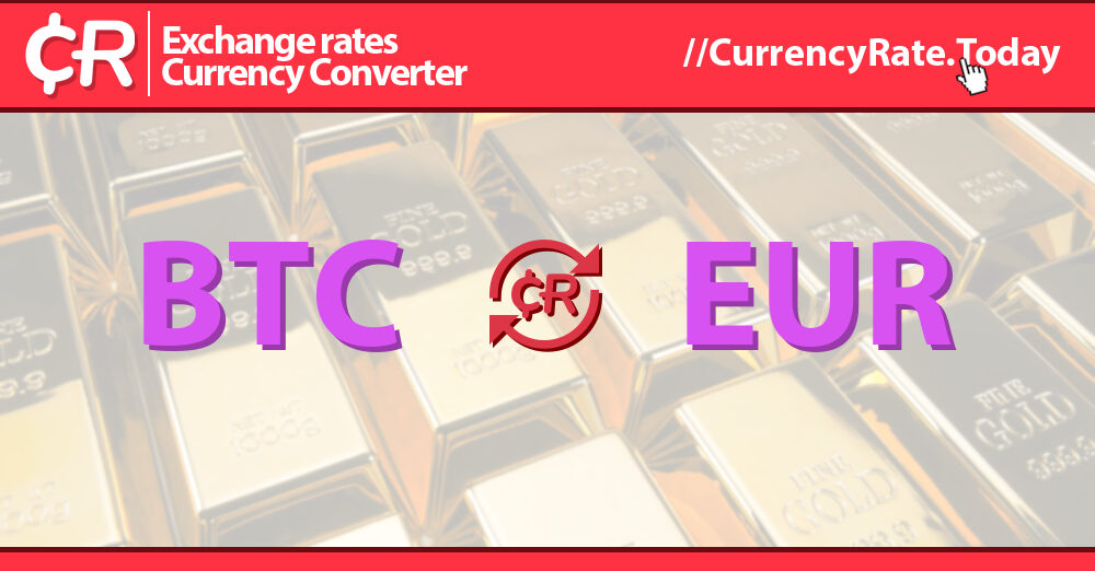 Bitcoin to Euro or convert BTC to EUR