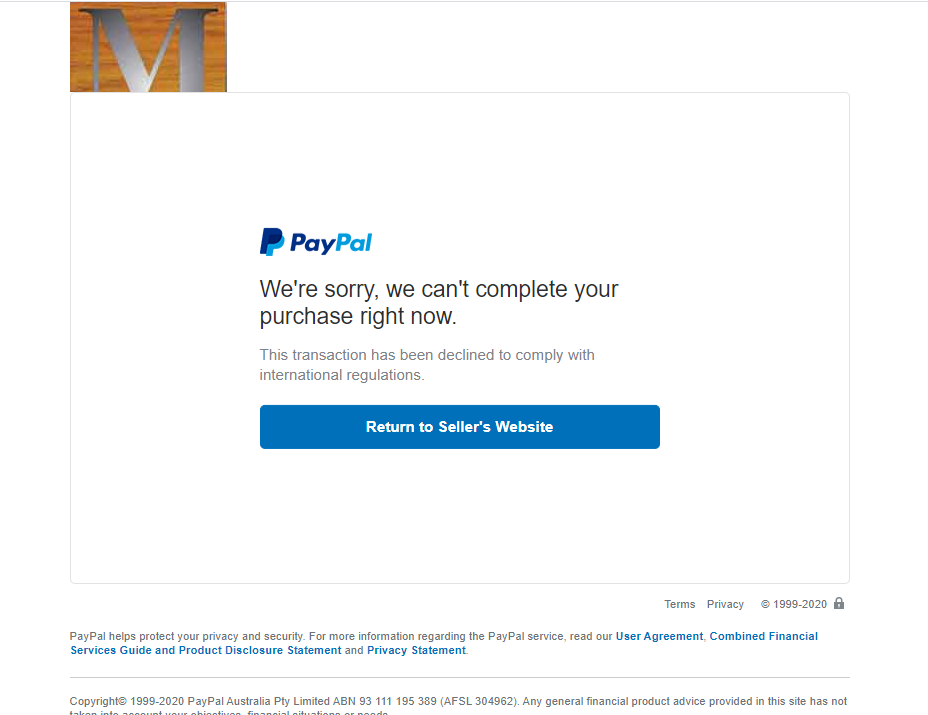 Why is my PayPal Business Debit Mastercard® being declined? | PayPal US