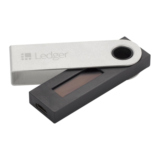 Ledger Nano X User Manual