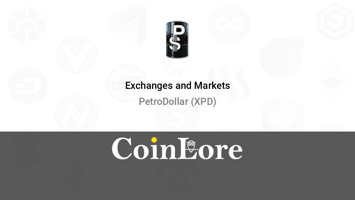 PetroDollar price today, XPD to USD live price, marketcap and chart | CoinMarketCap