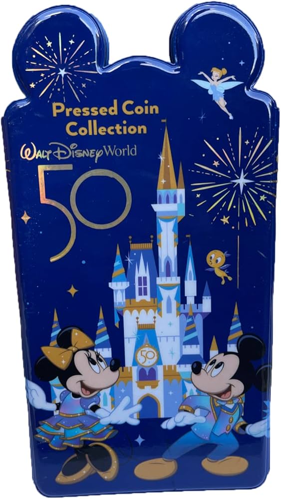 Disney Parks Exclusive - Pressed Penny Coin Collection Book - 50th Anniversary : cryptolog.fun: Toys