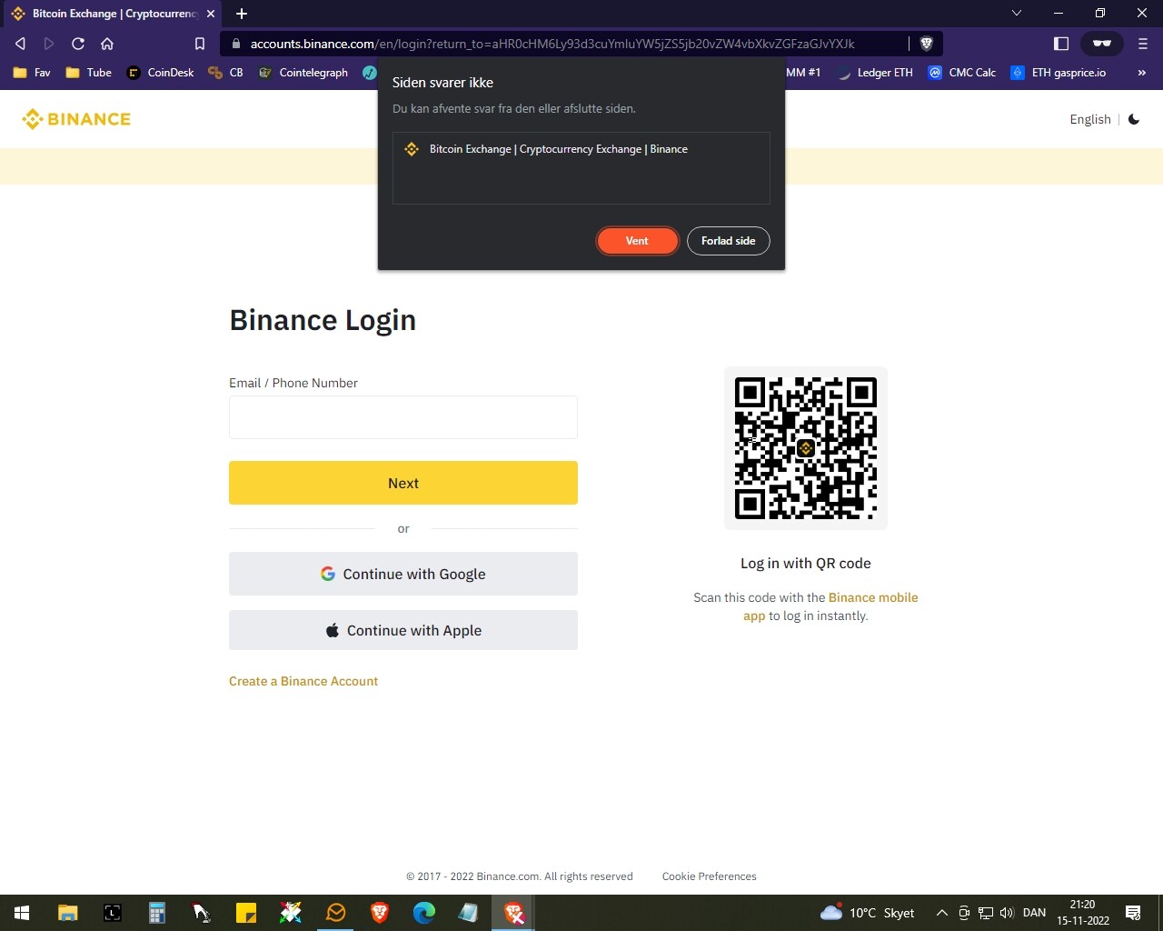 Binance login page do not work - Web Compatibility - Brave Community