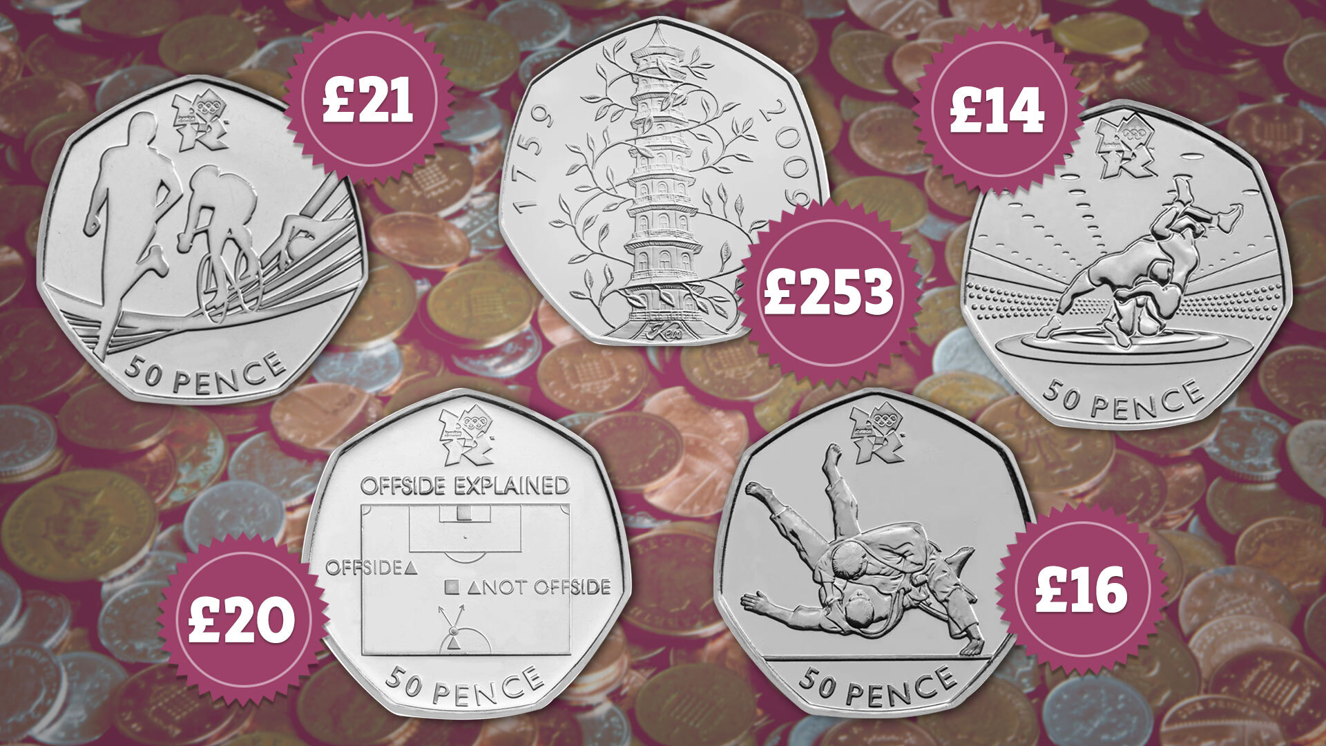 Three rare 50p coins selling for up to £11, - check if one's in your pocket - Mirror Online