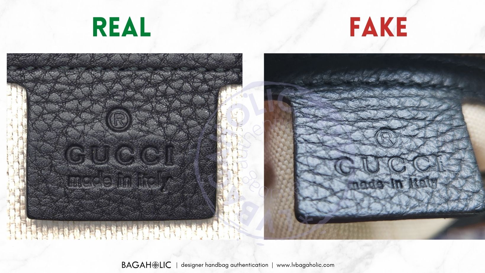 Step 1: Real vs fake Gucci Kingsnake wallet interior engraving | Gucci wallet, Wallet, Gucci