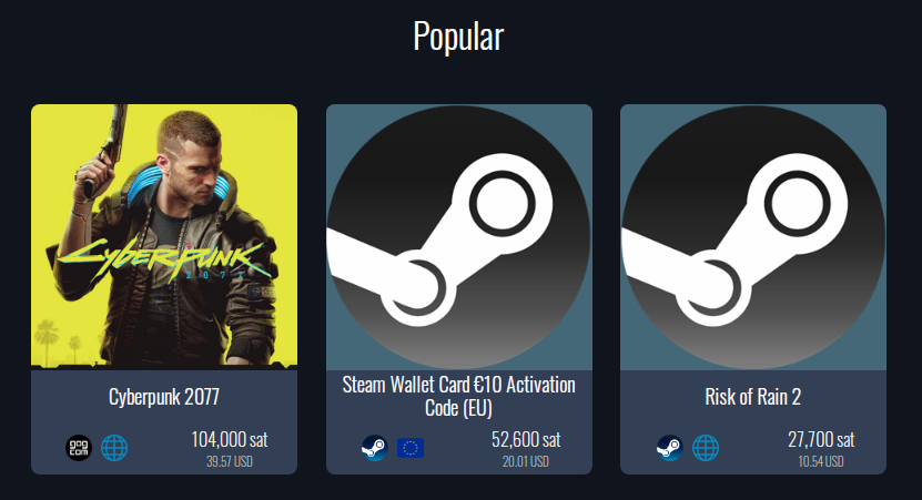 Sell or Buy Steam Gift Card with Crypto - Cheap Vouchers