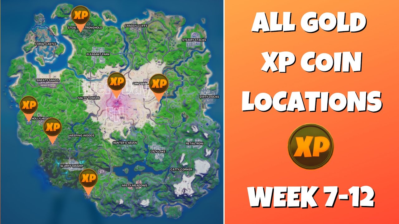 Fortnite Season 5 Week 9 XP coin locations: How to get Gold coin - GINX TV