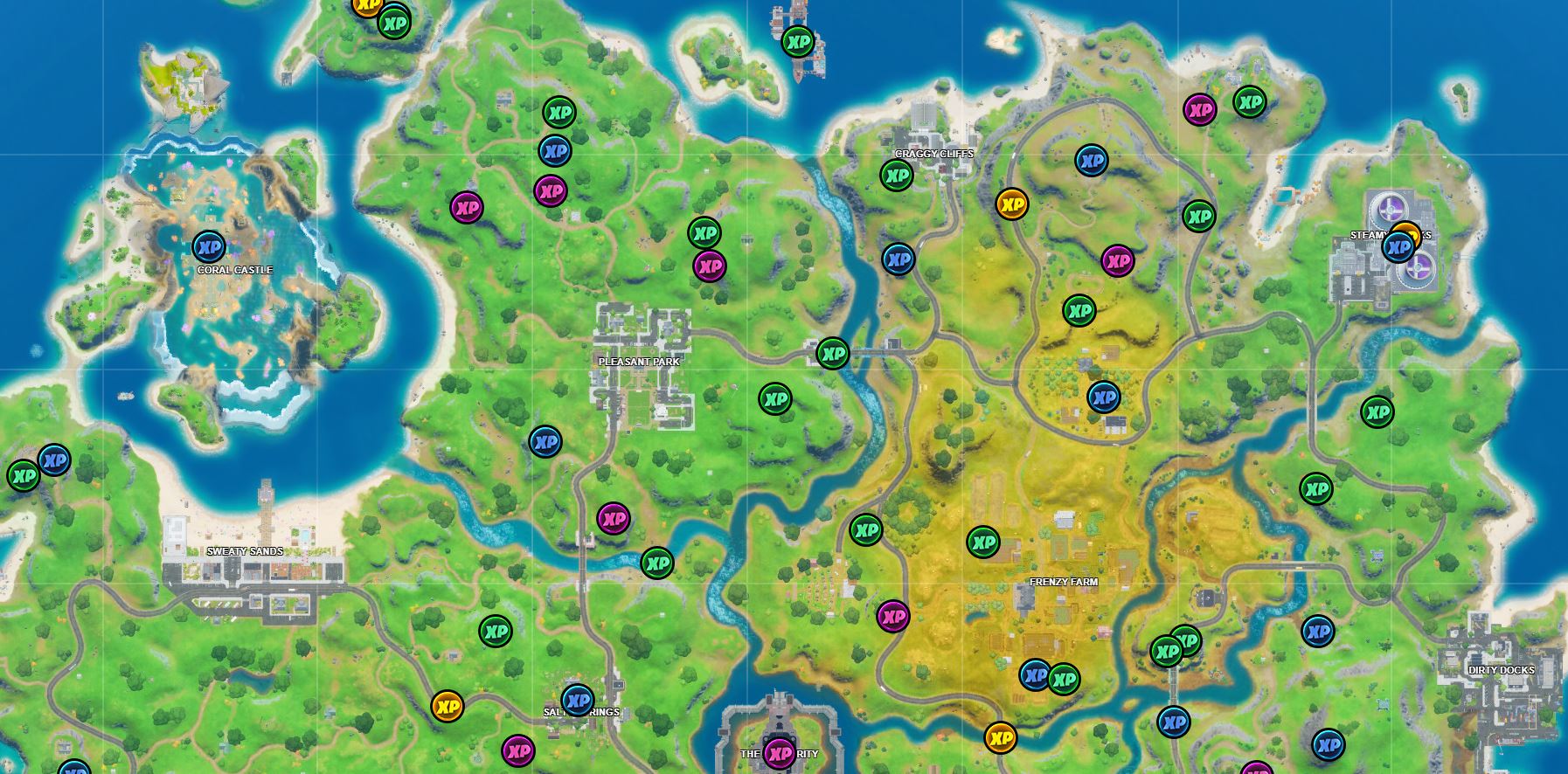 Fortnite Chapter 2 Season 3: Week 7 XP Coin Locations Guide