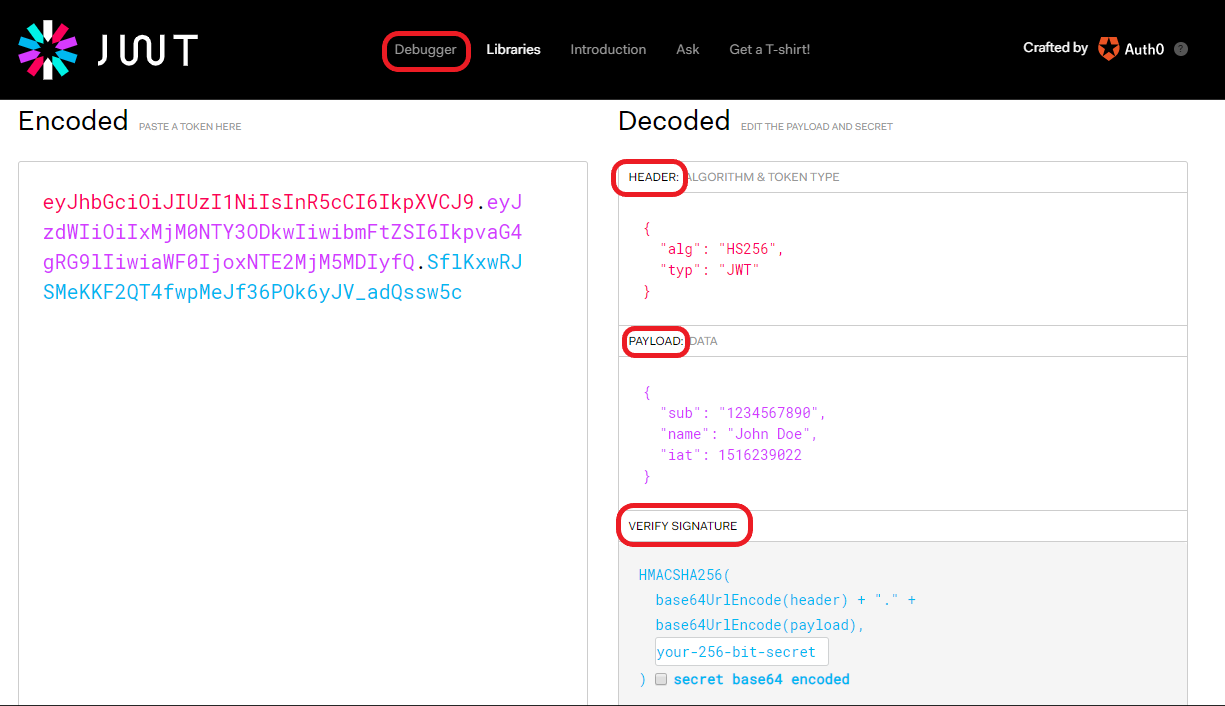 JWT Encoder/Decoder Online | Tools