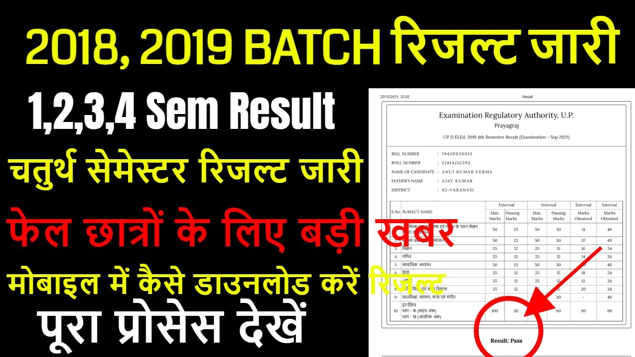 UP DELEd Third Semester Result [OUT] 3rd Semester