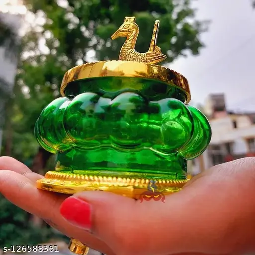 Green Kubera Lakshmi Pot + Free Shipping - Aalayam Selveer