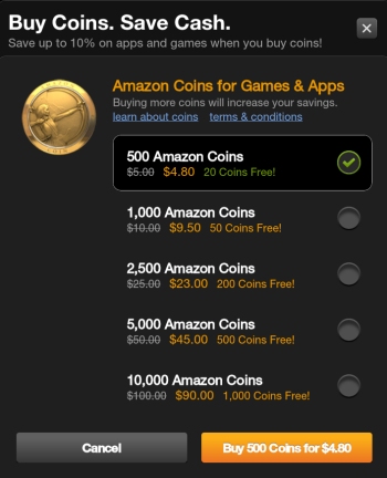 Amazon Coins: SAVE 20% on Amazon Apps and Games!