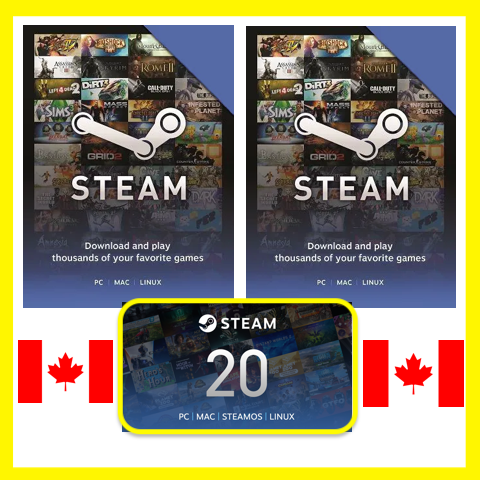 Steam Gift Card Canada | Buy a code from CA$10 | cryptolog.fun